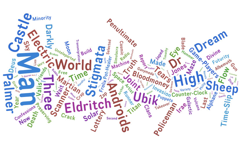 Wordle: Philip K Dick novels titles