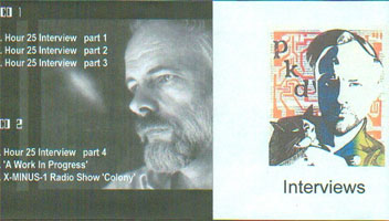 Philip K. Dick CD with interviews and Radio Show cover